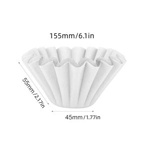 1-4 Cup Coffee Filters White Paper